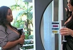 Ebony MILF Aryana Adin Gets Intimate With One Sex Hungry White Housewife